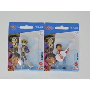 Disney Pixar Mattel Micro Collection COCO Miguel Hector Mini Figures Cake Tops